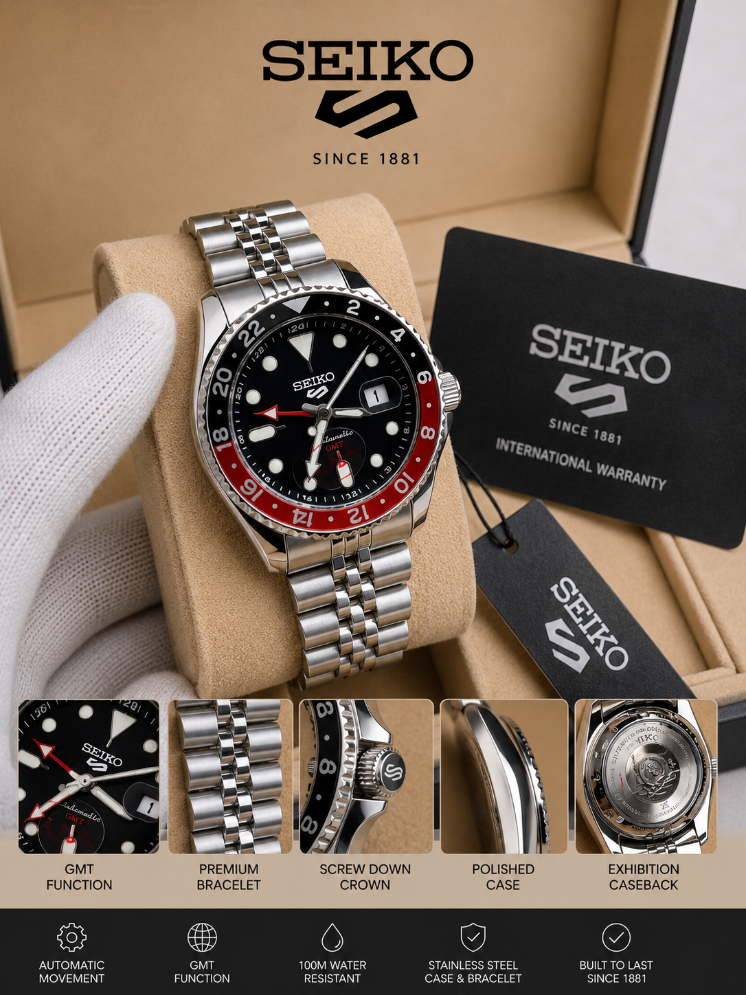 Seiko 5 Sports GMT