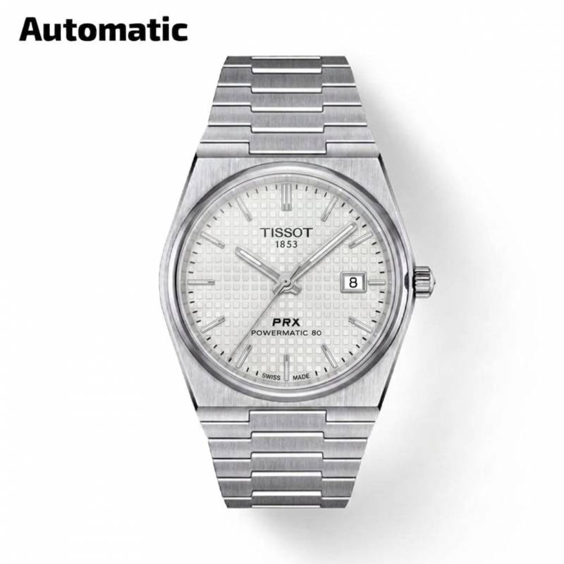Tissoo_t 1853 Prx Automatic Top Quality silver white